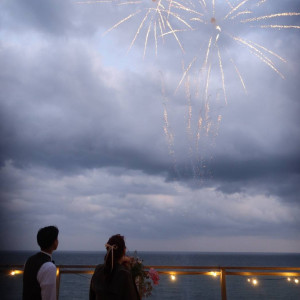 花火をフィナーレであげました|751013さんのAT TERRACE ninomiyaの写真(2454548)