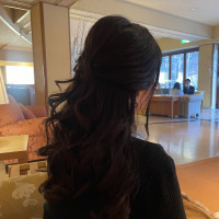 フェアではヘアセットもしてくれます