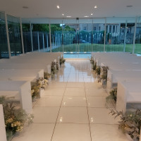 全面ガラス張りでした