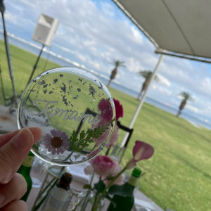 席札をレジンで自作|751227さんのTHE LUIGANS Spa & Resort(ザ・ルイガンズ．スパ＆リゾート)の写真(2455767)
