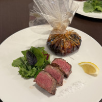 近江牛とオマール海老
ハーブと一緒に食べておいしかったです