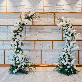 結婚式のアーチ