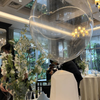 テーブル中央に風船があって可愛かったです❣️