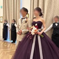 お色直しタキシードとカラードレス
