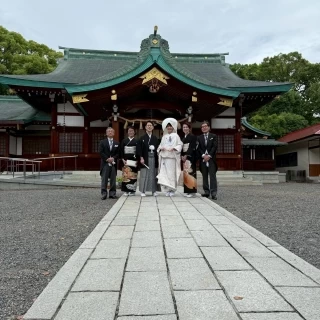川原神社にて