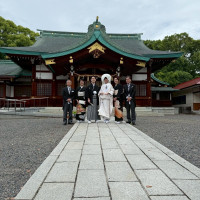 川原神社にて