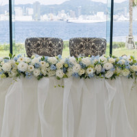 メインテーブルの装花です。