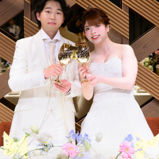 花瓶スタイルにしましたが衣装も見えてちょうどいい装飾でした