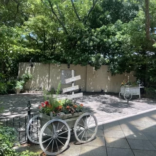 繋がっているお庭
