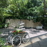 繋がっているお庭