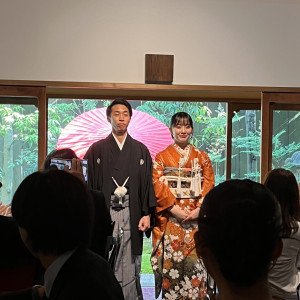 披露宴の登場シーン|751633さんの萬屋本店 - KAMAKURA HASE est1806 -の写真(2457643)