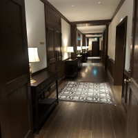 披露宴終了後の廊下