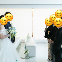 式が始まる前に両親と対面しました