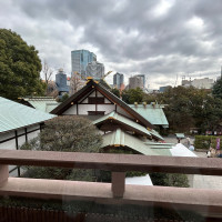 披露宴会場の窓から見える景色