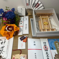 明神会館より神棚等色々と貰いました