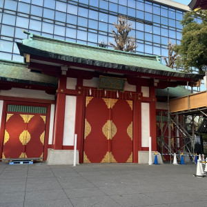 裏出口前の門|751801さんの神田明神 明神会館の写真(2458713)