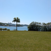 海の見える外観