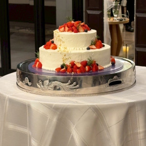 丸2段のウェディングケーキ|751848さんのBIANCARA HILLSIDE TERRACE(ビアンカーラ ヒルサイドテラス)の写真(2629690)