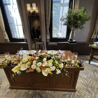 森をイメージした装花