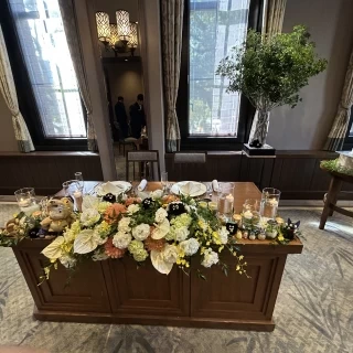 森をイメージした装花