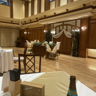 客席からの新郎新婦（披露宴）