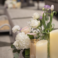 足元にも装花を置いてくださりました