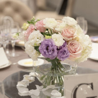 ゲストテーブルの装花です