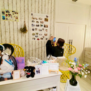 ウェイティングスペースの装飾です。