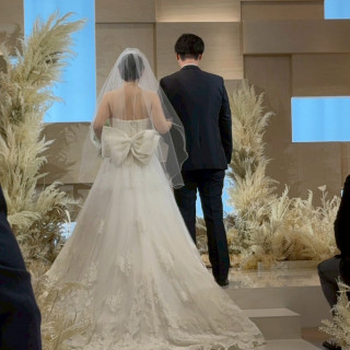 挙式の最中です