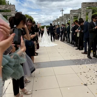 挙式場の外