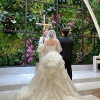 白いドレスはキラキラにしました