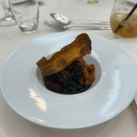 オマール海老のリゾットの妊婦用メニュー。味濃い、カレーっぽい