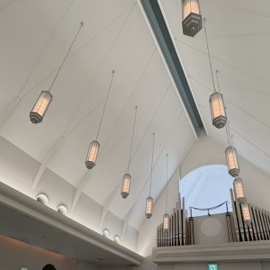 チャペルの天井のライトが素敵でした。|752462さんのTHE MARCUS SQUARE KOBE(ザ マーカス スクエア 神戸)の写真(2547714)