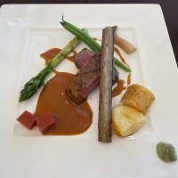 試食のお肉料理