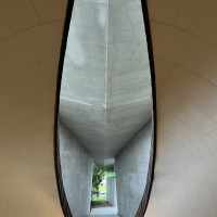 挙式会場から出たところの景色