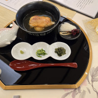 最後の〆の鯛茶漬け