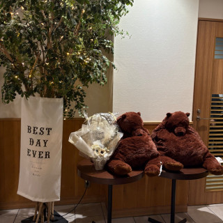 会場入口横のところ
横の木は式場のもの