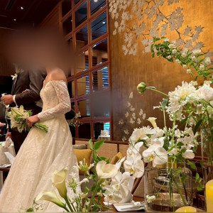 装花はシンプルでもとえも映えました！|752860さんのオリエンタルホテル 神戸・旧居留地の写真(2463961)