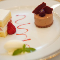 コース料理のケーキです。