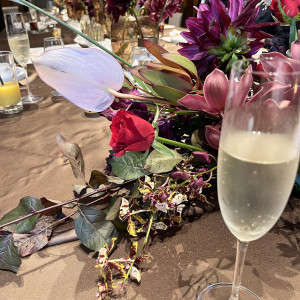 装花デッサンをしてもらってイメージしながら決めていきます|752992さんのTHE CONDER HOUSE（ザ・コンダーハウス）の写真(2553959)