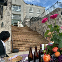 大階段を下れて、プリンセス気分！