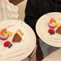 プランナーさんからの心のこもったメッセージ付きプレート♪