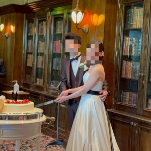 ケーキ入刀シーン|753081さんのホテル ザ・マンハッタンの写真(2634586)