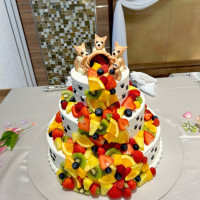 お願いしたとおりの完璧なマジパン、ケーキで嬉しいです♪