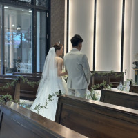 バージンロードの長さが丁度良かったです。