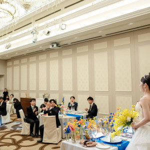 黄色いブーケが写真映えしました|753174さんのラ・スイート神戸オーシャンズガーデンの写真(2470391)