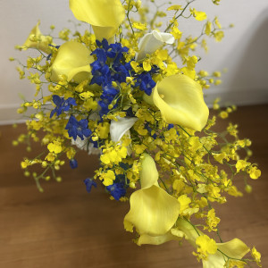 黄色をベースに濃い青色をオーダーしました|753174さんのラ・スイート神戸オーシャンズガーデンの写真(2475553)