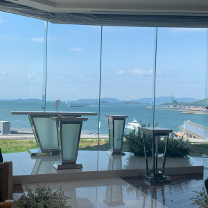チャペルです。
一面の海が見えます。|753186さんのJR HOTEL CLEMENT TAKAMATSU（JRホテルクレメント高松）の写真(2465769)