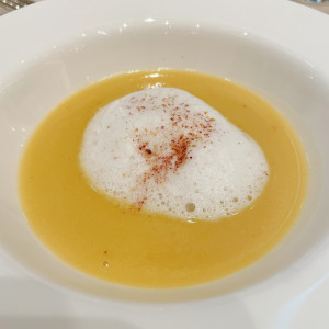 季節野菜のポタージュスープ|753424さんのアルモニーアンブラッセイットハウス/テイクアンドギヴ・ニーズウェディングの写真(2466616)