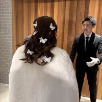 挙式再入場の髪型